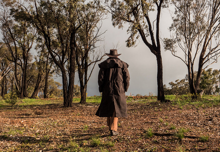 The wife's washing machine and my oilskin coat. Kakadu Traders Australia