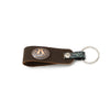 Leather Keyring With Coloured Loop