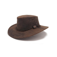 Echuca Kids Leather Hat - Tobacco - Kakadu Traders Australia