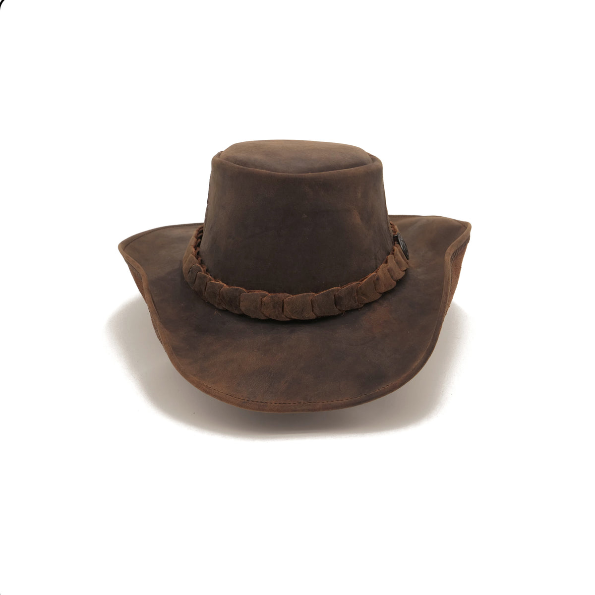 Bruce Kids Shapeable Leather Hat - Tobacco - Kakadu Traders Australia