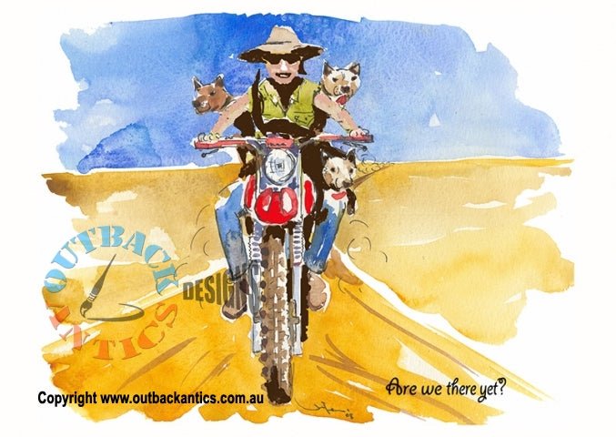 "Are We There Yet" Wrapped Greeting Card - Kakadu Traders Australia