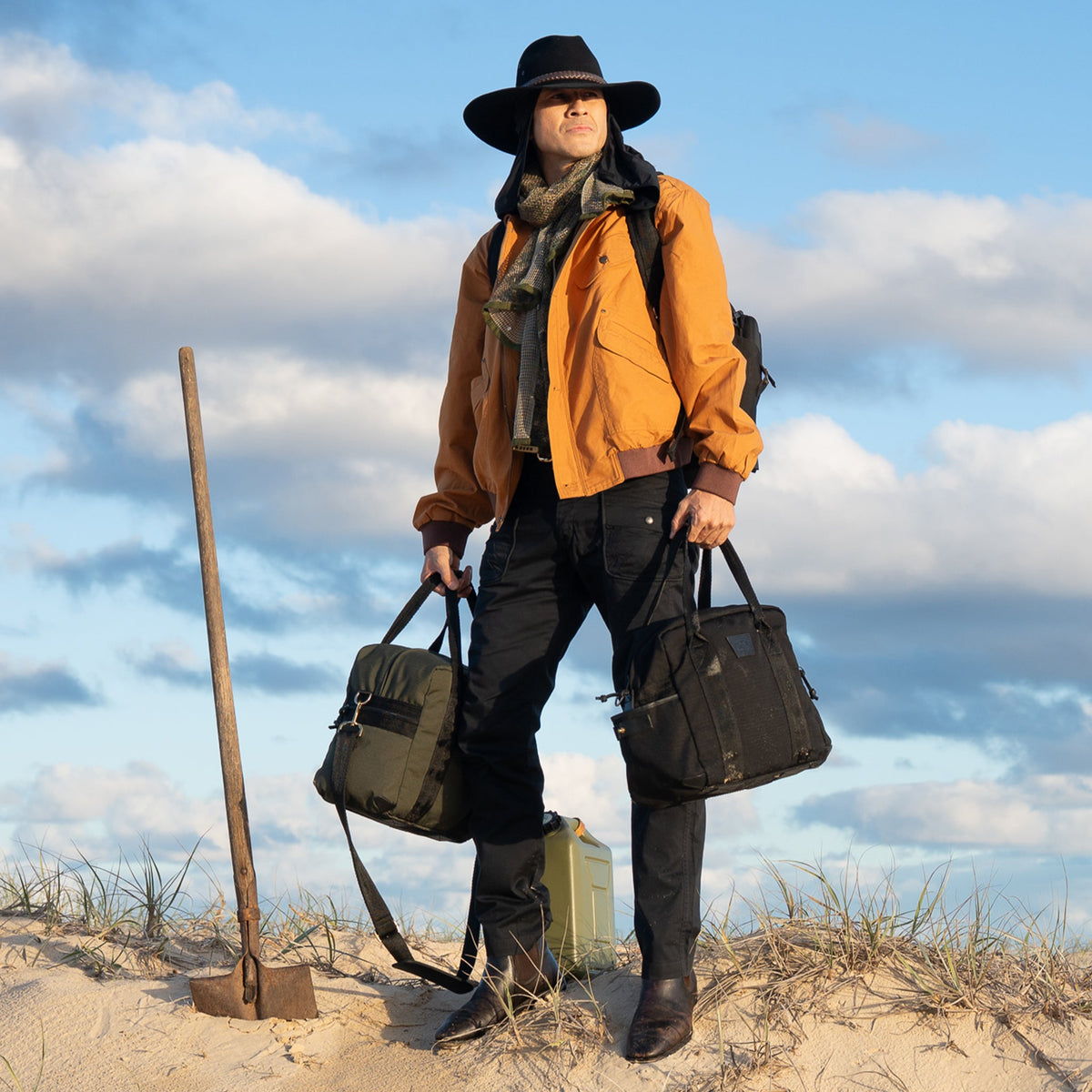 Block Duffle Bag - Small - Black - Kakadu Traders Australia