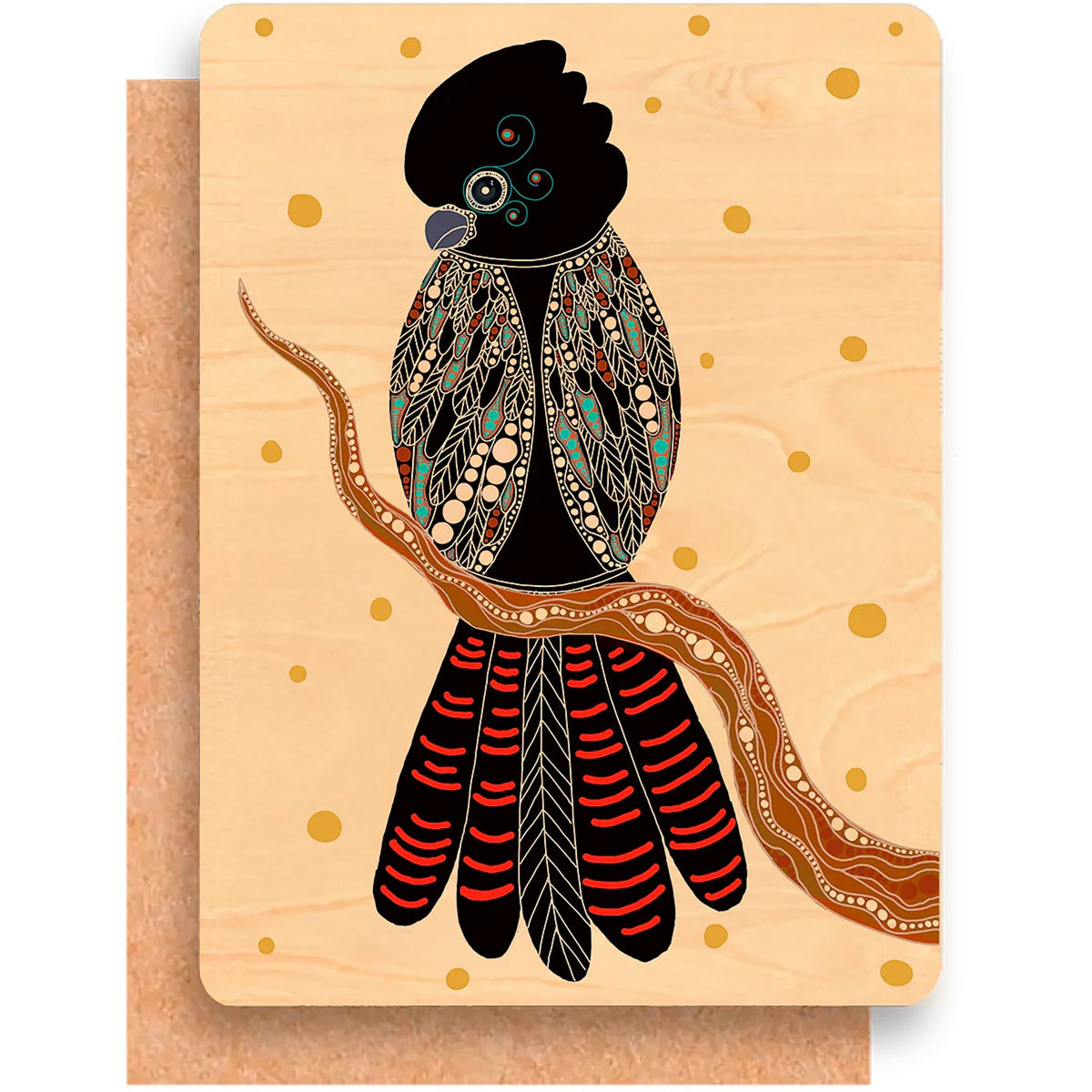 Premium Maple Wood Flat Greeting Card - Kakadu Traders Australia