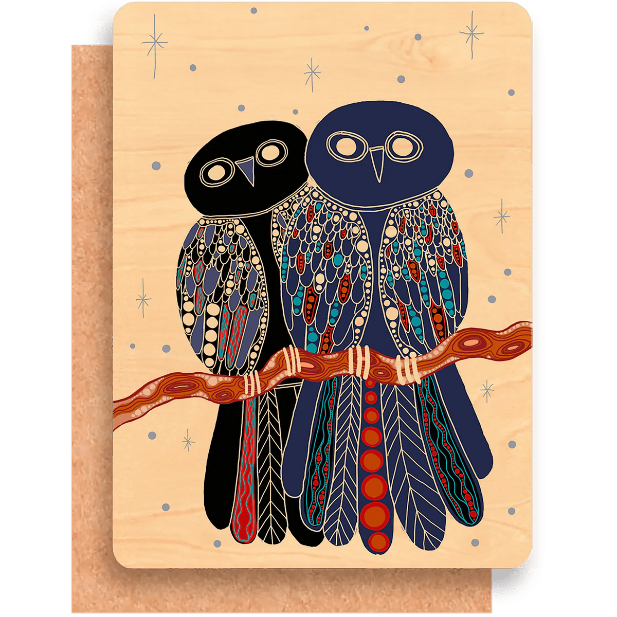 Premium Maple Wood Flat Greeting Card - Kakadu Traders Australia