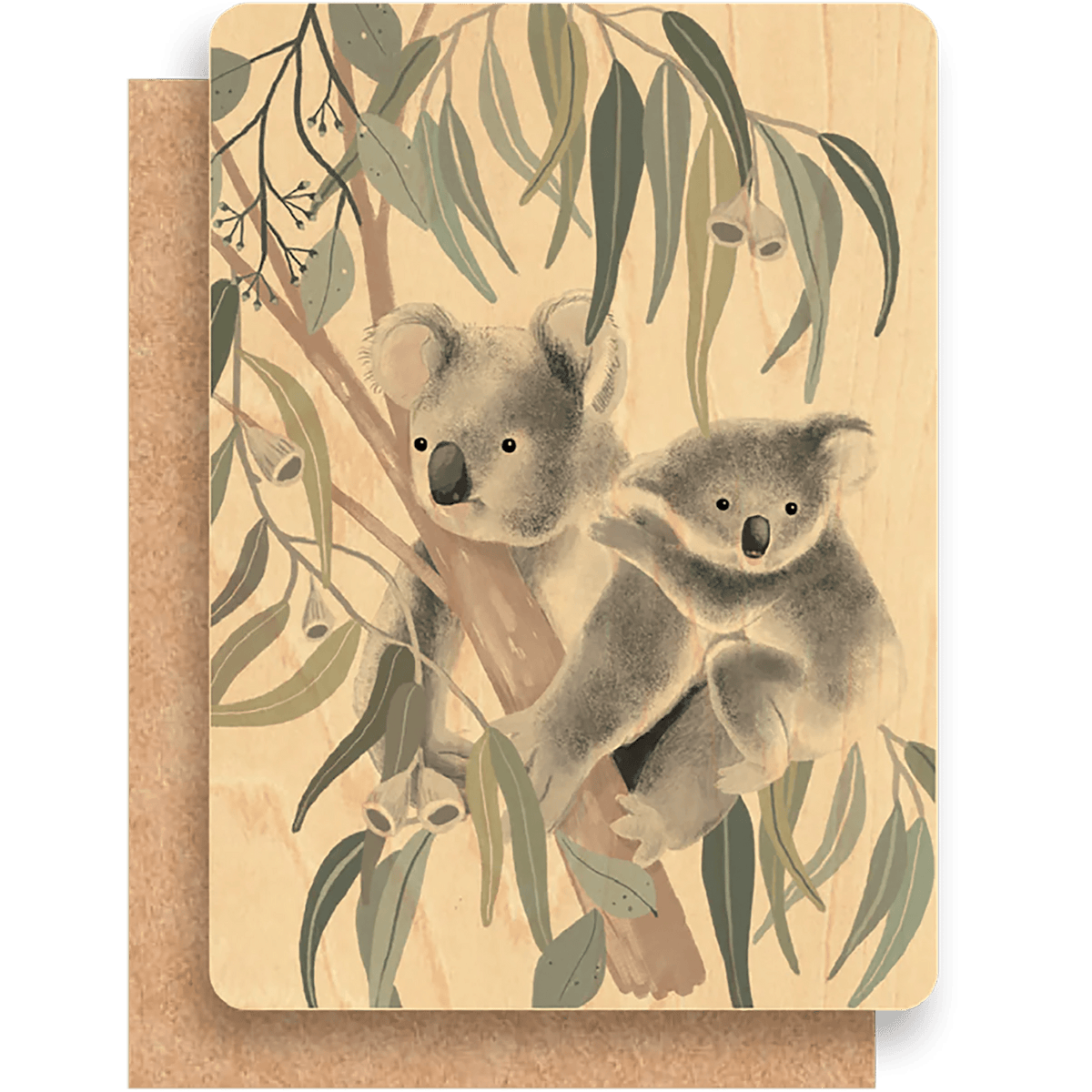 Premium Maple Wood Flat Greeting Card - Kakadu Traders Australia