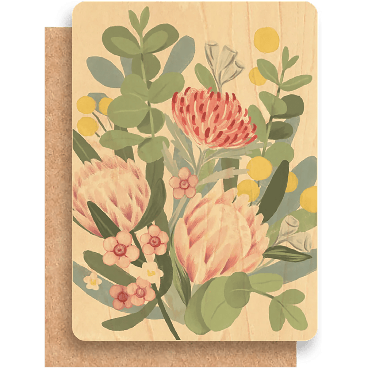 Premium Maple Wood Flat Greeting Card - Kakadu Traders Australia