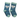 Pair of blue socks with koala face design on a white background