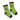 Green socks with platypus design on a white background