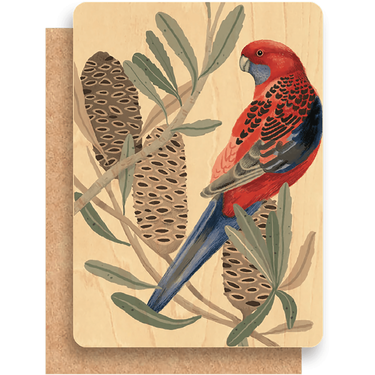 Premium Maple Wood Flat Greeting Card - Kakadu Traders Australia