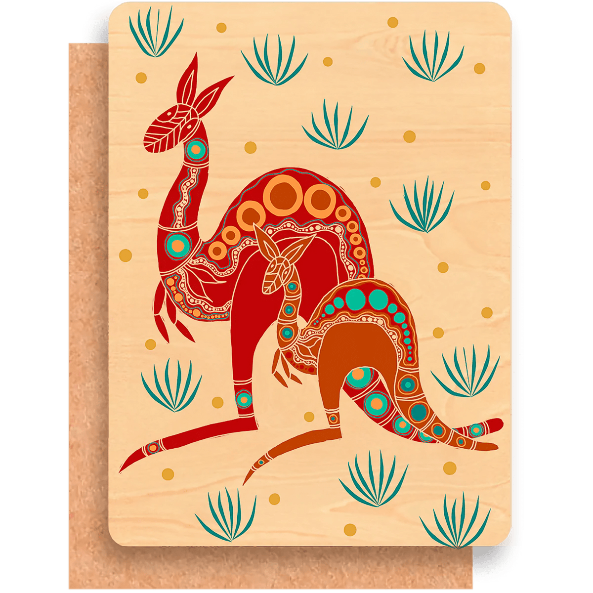 Premium Maple Wood Flat Greeting Card - Kakadu Traders Australia
