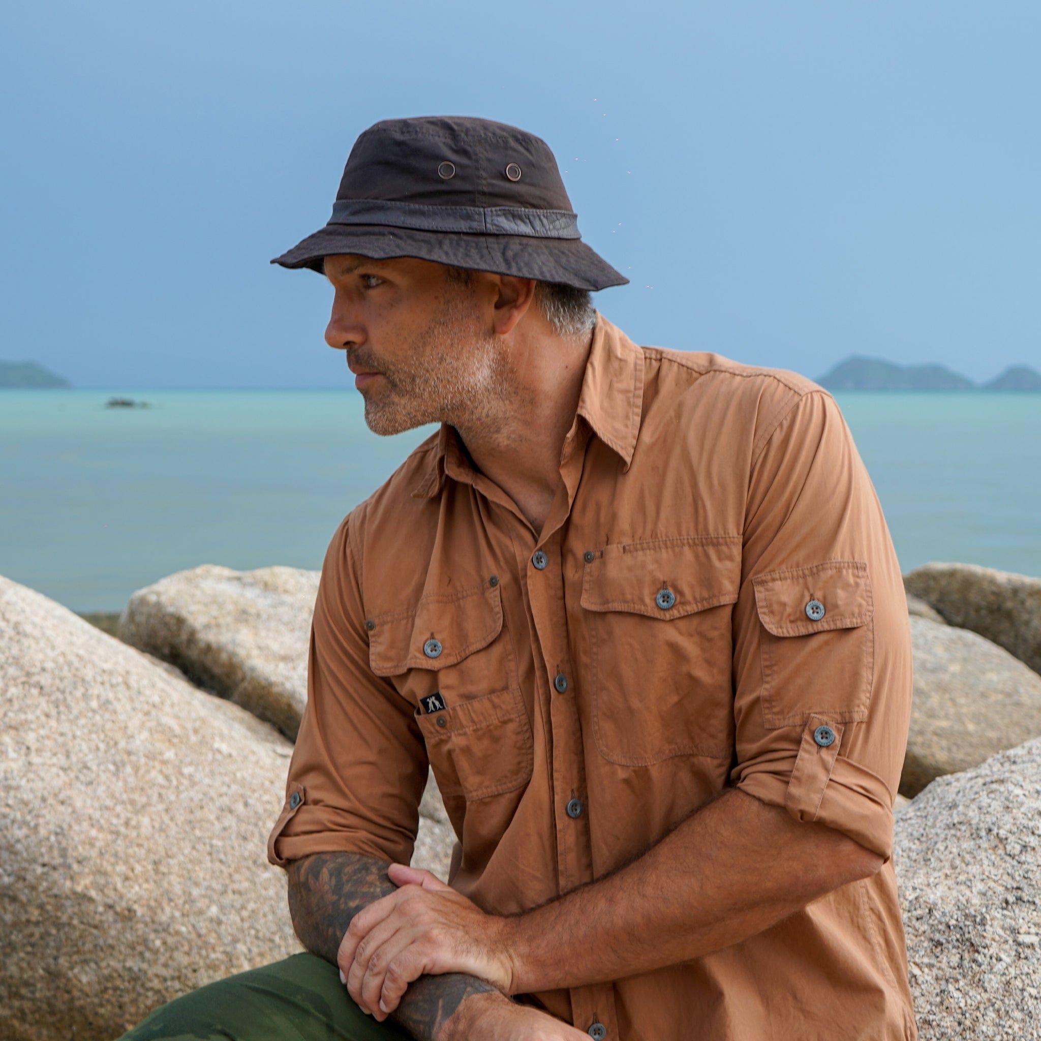 Buckleys Oilskin Bucket Hat Kakadu Traders Australia