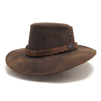 Bruce Shapeable Leather Hat - Kakadu Traders Australia