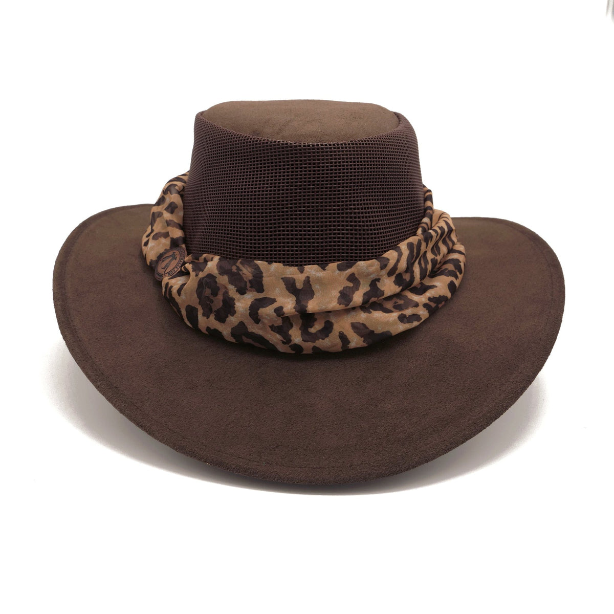 Bendigo Breeze Hat with Leopard Scarf - Kakadu Traders Australia